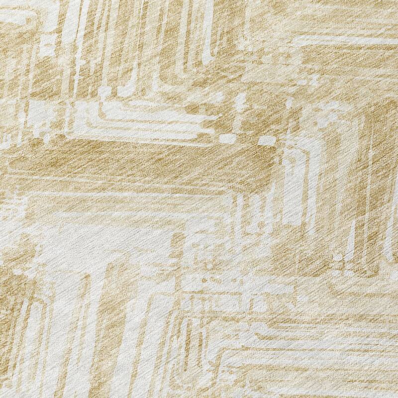 HomeRoots Geometric Transitional Rectangle Outdoor Rug