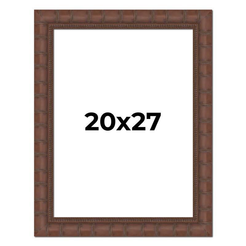 20x27 Frame Pewter Solid Wood Picture Frame Width 1.625 Inches | Interior Frame Depth 0.6875 Inches