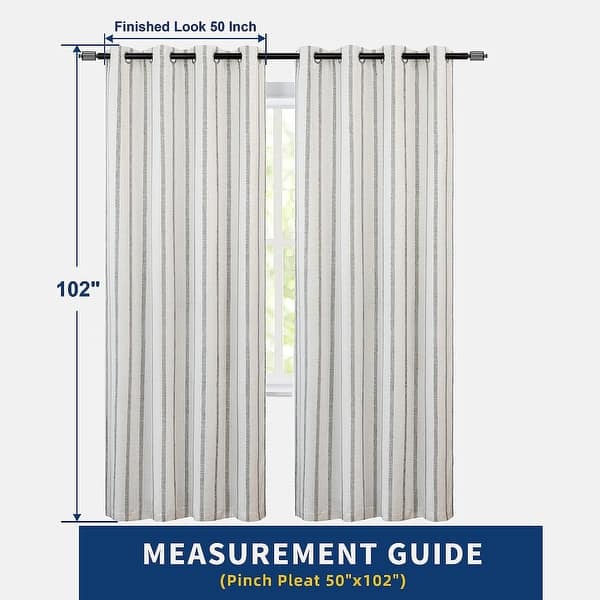 DriftAway Farmhouse Linen Blend Blackout Curtains Bed Bath & Beyond