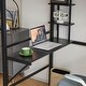 preview thumbnail 14 of 13, Twin Size Metal Loft Bed with Desk and Storage Shelves