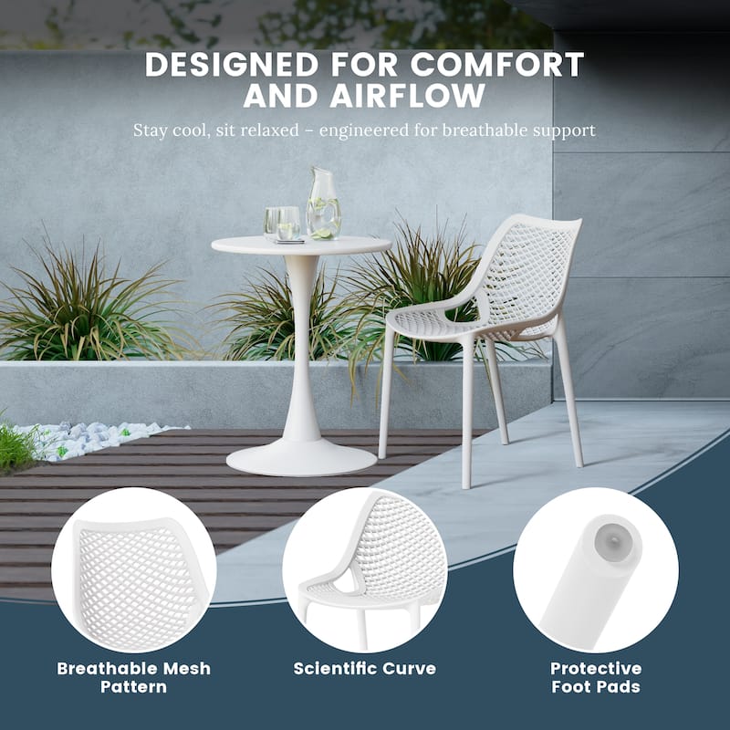 Frond and Form 6-Person Outdoor Rectangular Dining Set