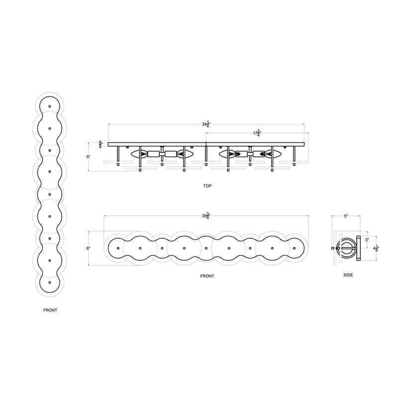 Varaluz Cosmos Bathroom Vanity Light - 35.75"W