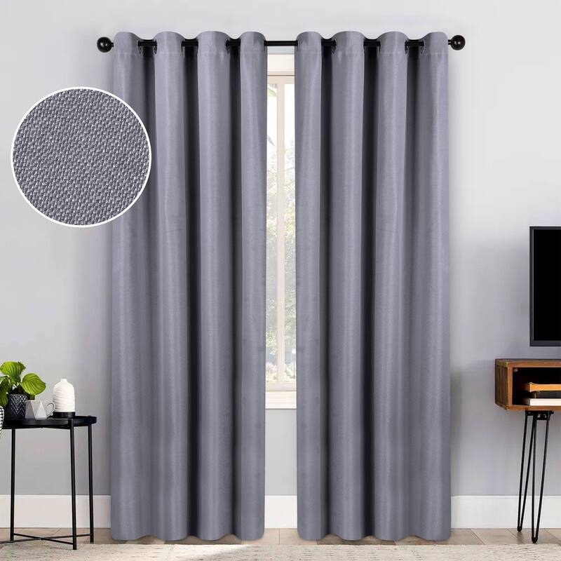 Superior Jaxon Washable Room Darkening Curtains, Set of 2 Panels