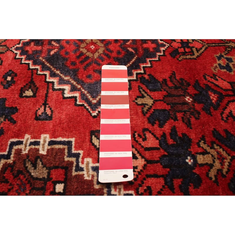 ECARPETGALLERY Hand-knotted Anadol Red Wool Rug - 3'5 x 9'7