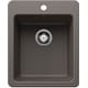 preview thumbnail 15 of 14, Blanco 443237 Liven 16-3/4" Drop-In/Undermount Single Basin SILGRANIT Volcano Gray