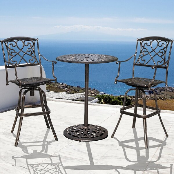 Shop 2Pcs Counter Height Swivel Bar Stool,Bar Table Set ... (600 x 600 Pixel)