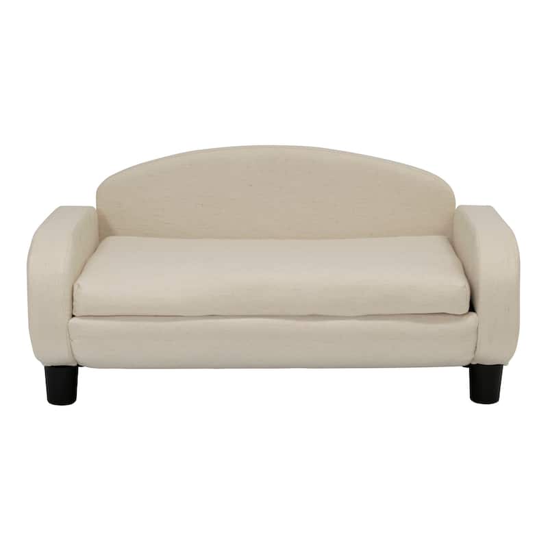 Paws & Purrs Modern Pet Sofa Bed Low-Back Lounger for Dogs & Cats – Removable Washable Mattress Cover