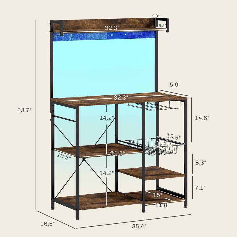 Modern S Shaped 5 Tier Bookshelf Room Divider with Open Back Design for Living Room and Office Decor - 31.5'L x 12" W x 57.25" H