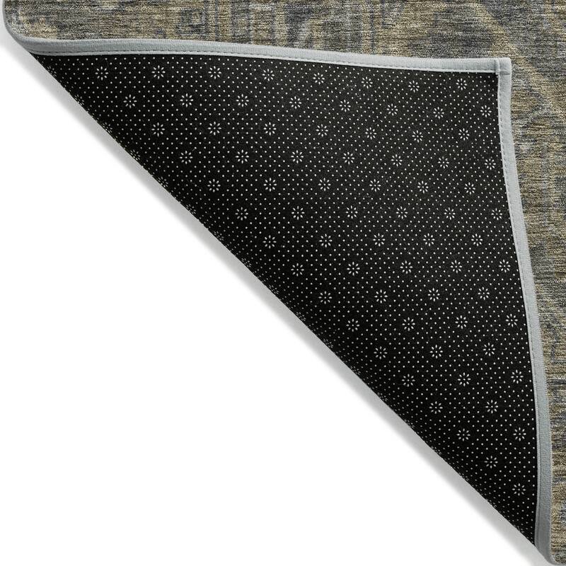 Machine Washable Indoor/ Outdoor Traditional Persian Chantille Rug