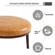 preview thumbnail 11 of 12, 34.5" W Full-Grain Genuine Italian Leather Ottoman by Lumibee