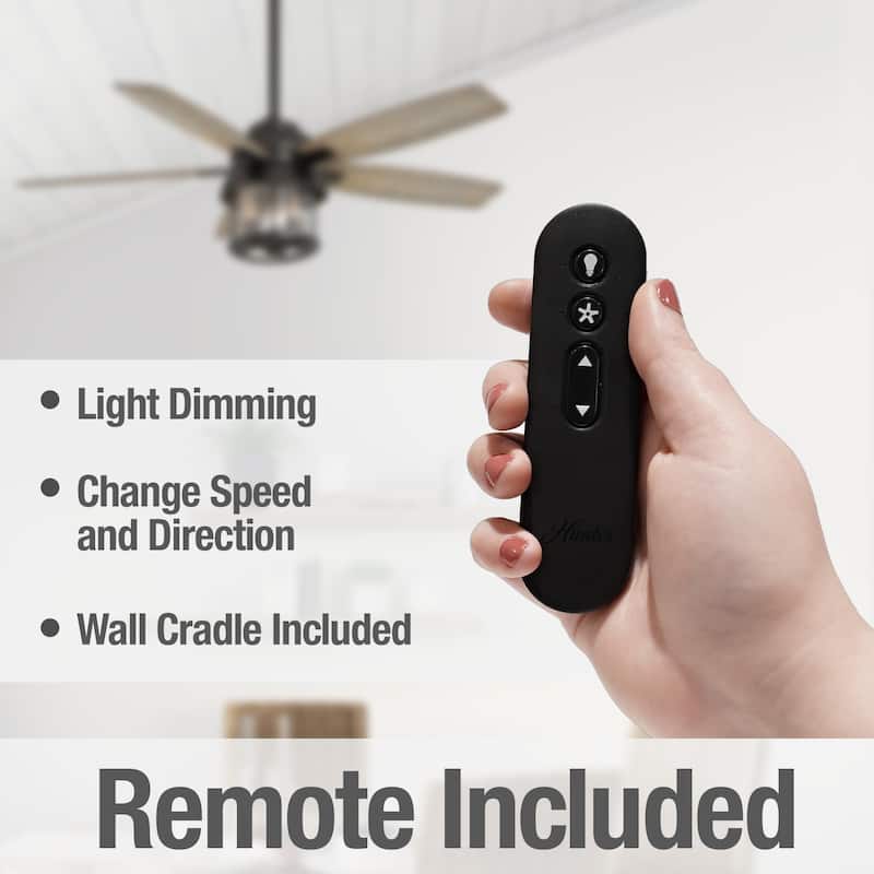 Hunter 52" Coral Bay Outdoor Ceiling Fan with Light