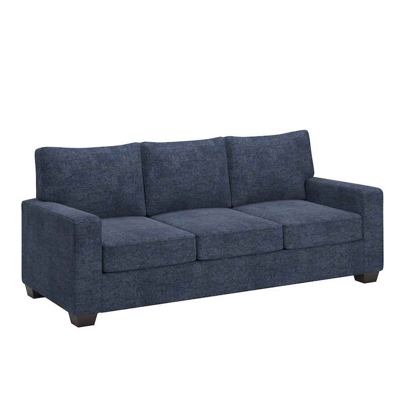 Roros Fabric Upholstered Square Arm Sofa Set by iNSPIRE Q Classic