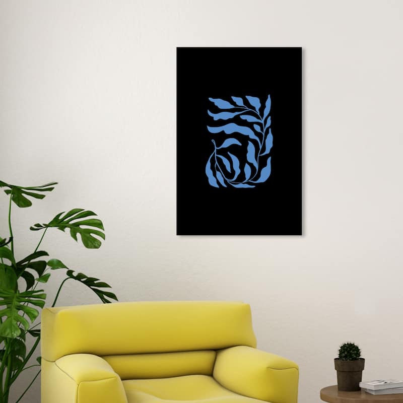 Wynwood Studio Canvas Floral and Botanical Pretty Leaves Brown and Modern & Contemporary Wall Art Canvas Print - 20 x 30