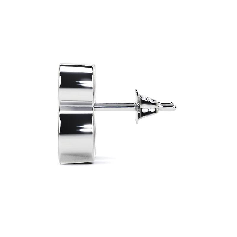 Auriya 14k Gold Round Lab Grown Toi Et Moi Diamond Stud Earrings 2.20 ct. tw. Push-Back (F-G VS) - White