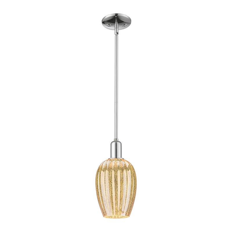 Innovations Lighting 716-1S-12-6 Preston Pendant Preston 6" Wide Mini - Polished Chrome / Mercury