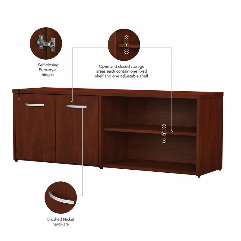 Studio C Low Storage Cabinet with Doors by Bush Business Furniture