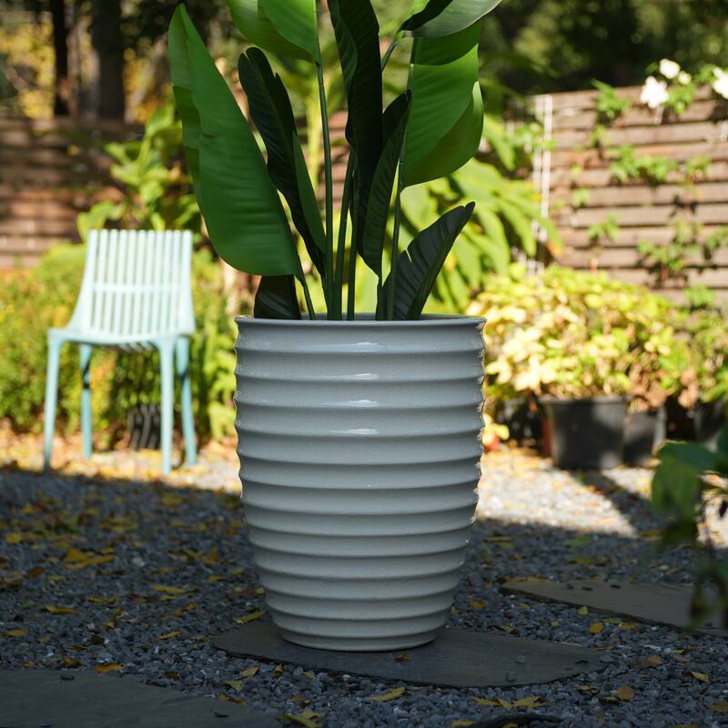 Handmade 17" Ceramic Planter for Monstera & Fiddle Leaf Fig