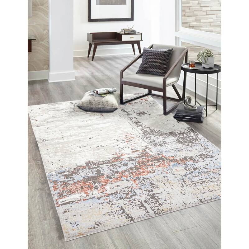 ECARPETGALLERY Machine Made Arlo Ivory Area Rug