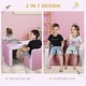 preview thumbnail 8 of 12, Kids 2-in-1 Sofa Sets - 31.5"L x 15.75"D x 19.75"H