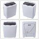 preview thumbnail 3 of 5, ZOKOP 14.3lbs Mini Semi-automatic Washing Machine Compact Washer