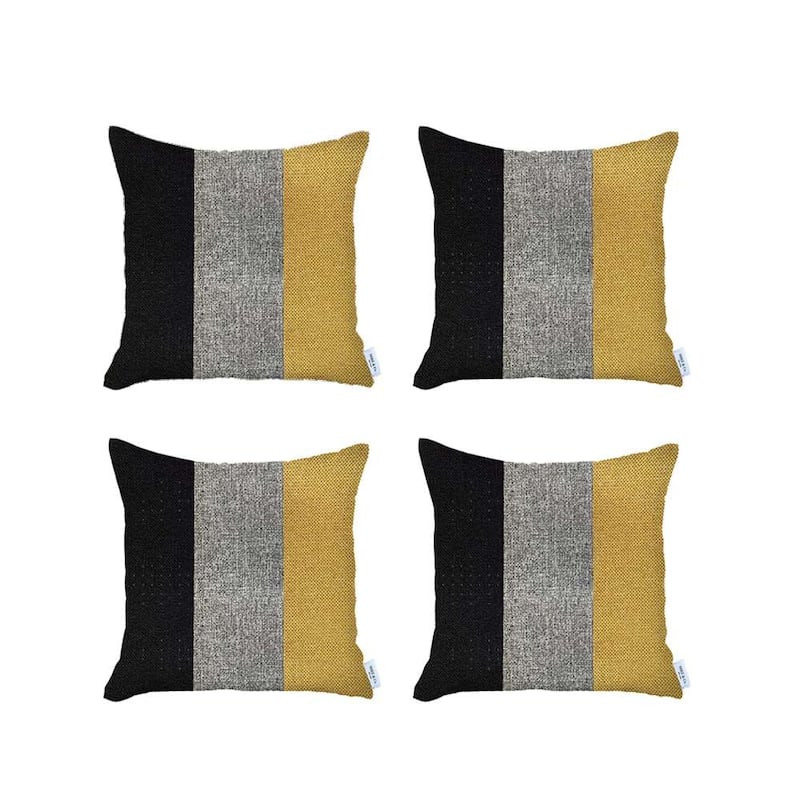 Boho-Chic Decorative Houndstooth Jacquard Pillow Covers 4 PCS