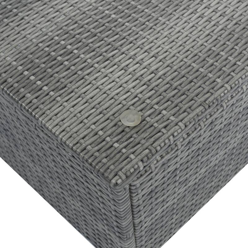 8-Pieces Outdoor Wicker Modular Sectional Sofa Set with Coffee Table, Free Combination