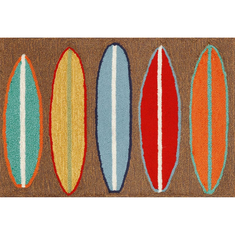 Liora Manne Frontporch Surfboards Indoor/Outdoor Rug