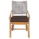 Option Brown White Wash/Dark Brown Cushion