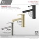 preview thumbnail 9 of 12, STYLISH Stainless Steel Single Handle Single Hole Bathroom Faucet - Faucet Height: 6 3/8" Spout Height: 3 7/8"