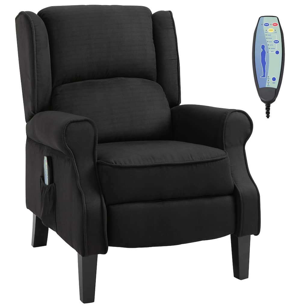 Wingback Heated Vibrating Massage Chair