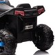 preview thumbnail 18 of 16, Qaba 12V Kids ATV, Battery Powered Four Wheeler with Spring Suspension, Forward & Reverse, LED Lights, Music, MP3, Pink