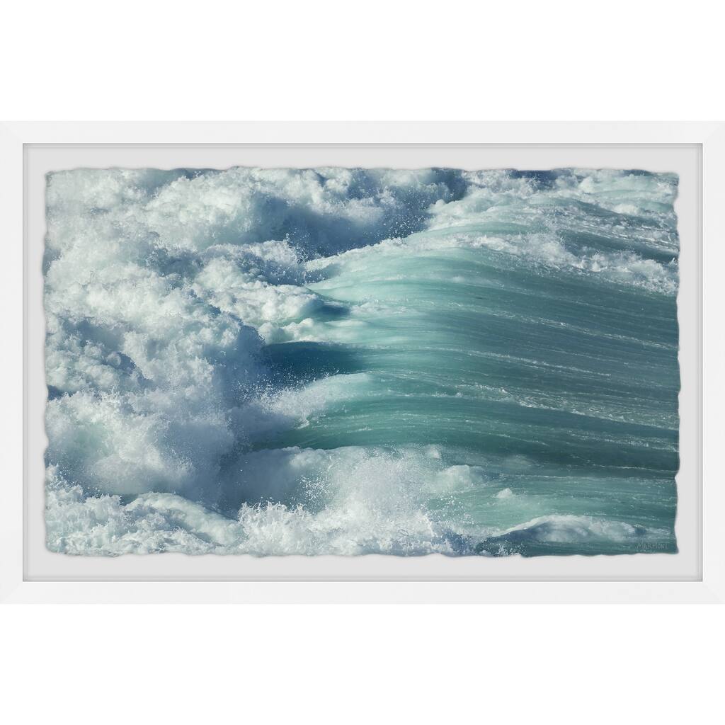Sea Power Framed Wall Art, Coastal Serenity - Tranquil Ocean-Inspired Wall Décor