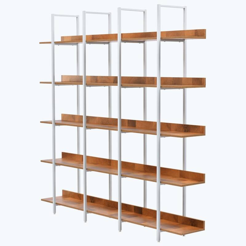 5 Tier Bookcase Home Office Open Bookshelf