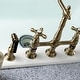 preview thumbnail 10 of 46, Heritage Bridge Kitchen Faucet with Brass Sprayer
