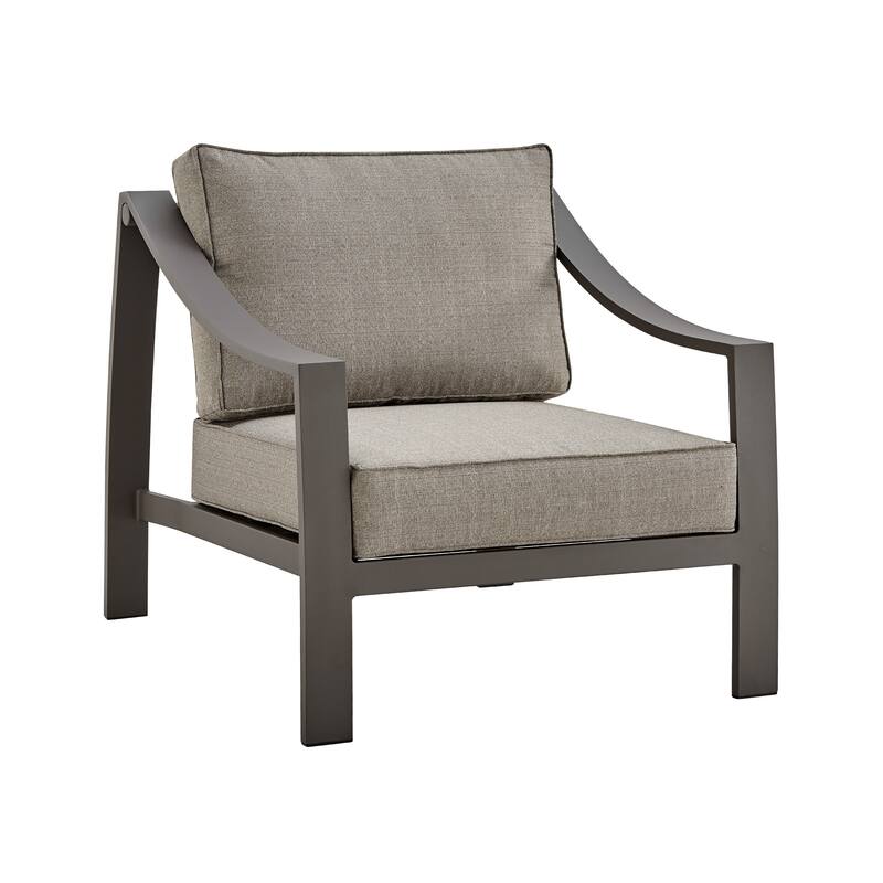 Koda Modern Aluminum Outdoor Chair with Cushions