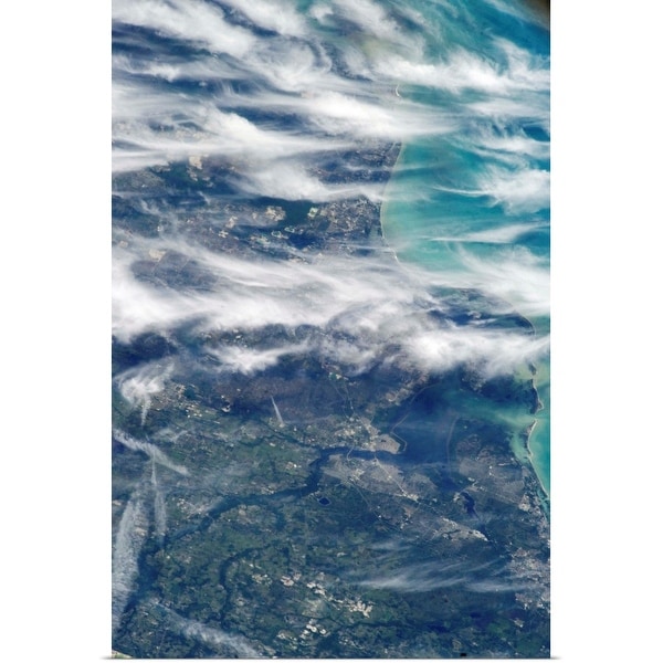 "Satellite view of Ponte Vedra Beach, Florida" Poster Print