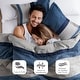 preview thumbnail 3 of 60, Chelsea Square Cascade Reversible Plush Faux Suede Comforter Set