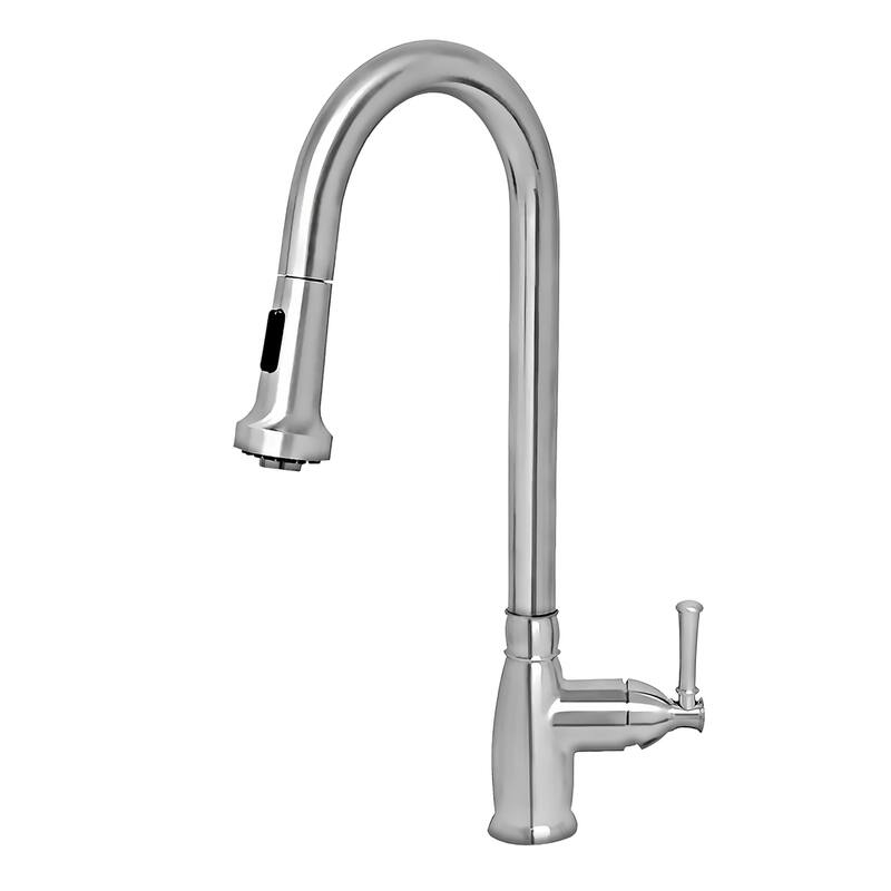 Whitehaus Waterhaus 1.5 GPM Single Hole Pull Down Kitchen Faucet