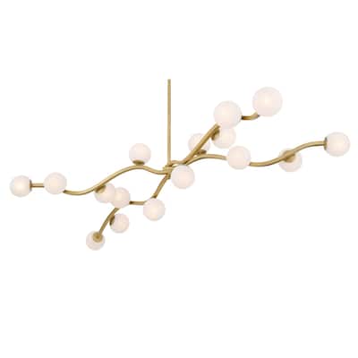 Minka Lavery 3749 Curven 16 Light 75" Long Abstract Linear Chandelier