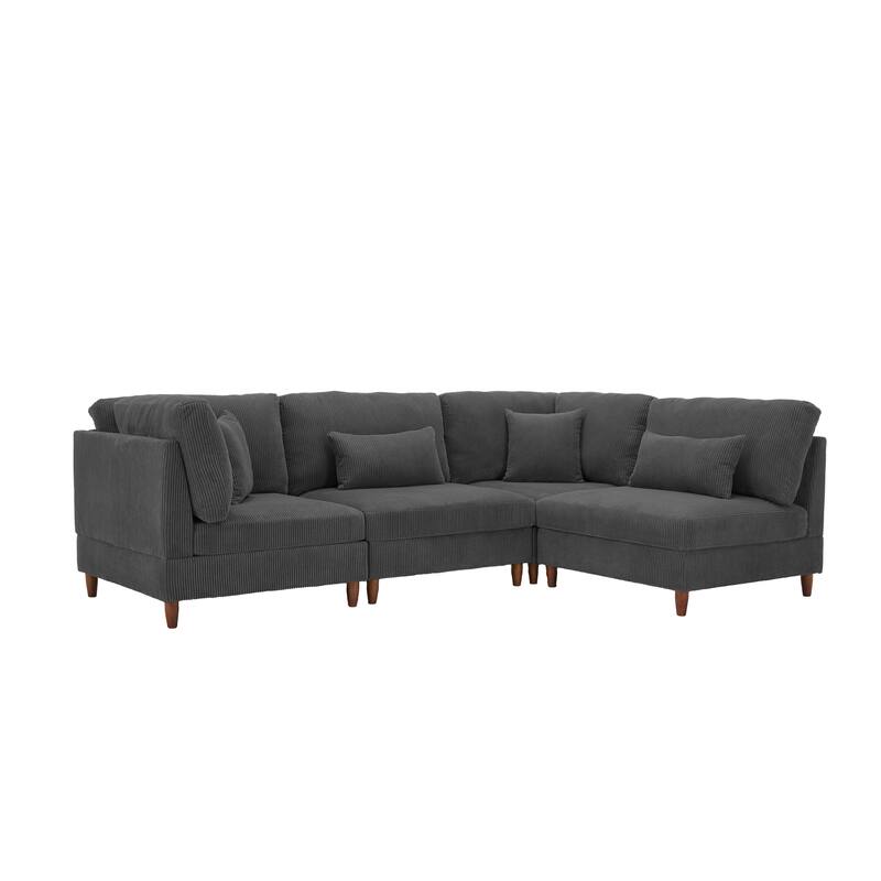 Multi-Combination Couch Modular Corduroy Sectional Sofa