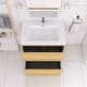 preview thumbnail 24 of 152, Floating Bathroom Vanity with Integrated Resin Top