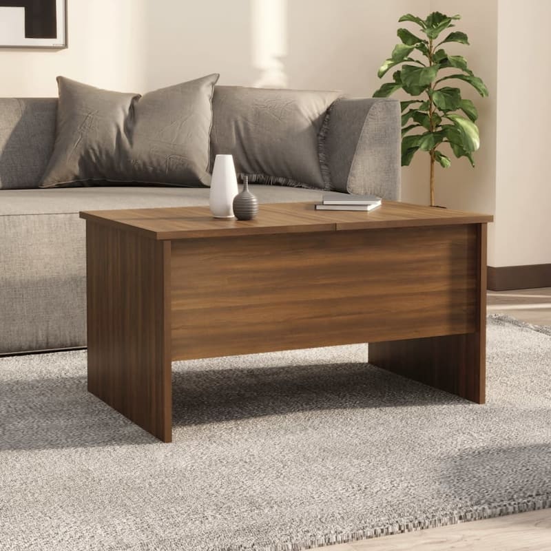 vidaXL Coffee Table Lift Top End Table Accent Side Sofa Table Engineered Wood - 31.5" x 19.7" x 16.7"
