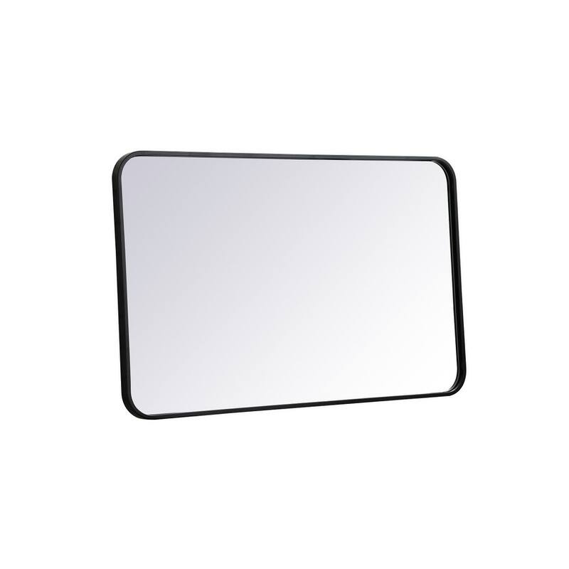Ezra Soft Corner Metal Rectangular Mirror