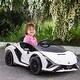 preview thumbnail 6 of 6, Kids Electric Ride On 12V Licensed Lamborghini Sian Roadster Battery Powered Sports Car Toy with 2 Speeds, Parent Control