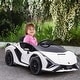 preview thumbnail 5 of 5, White Lamborghini SIAN Kids Ride-On Car, 12V with Remote & Music