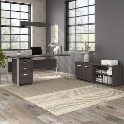Hybrid 72W Computer Desk with Storage Set by Bush Business Furniture