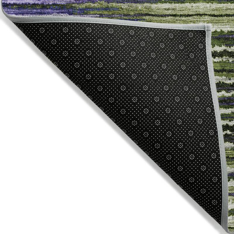 Lara Stripe Spill-Resistant Classic Elegance Outdoor Rug