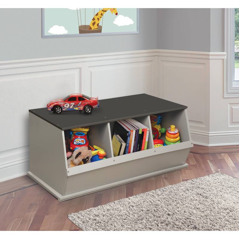 Taylor & Olive Lantana Three Bin Stackable Storage Cubby