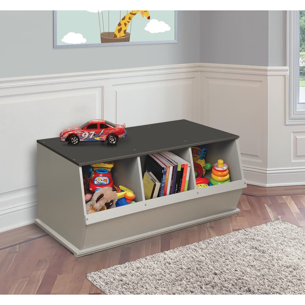 Taylor & Olive Lantana Three Bin Stackable Storage Cubby