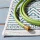 SAFAVIEH Courtyard Zorana Indoor/ Outdoor Waterproof Patio Backyard Rug - 6'7" x 6'7" Square - Ivory/Turquoise